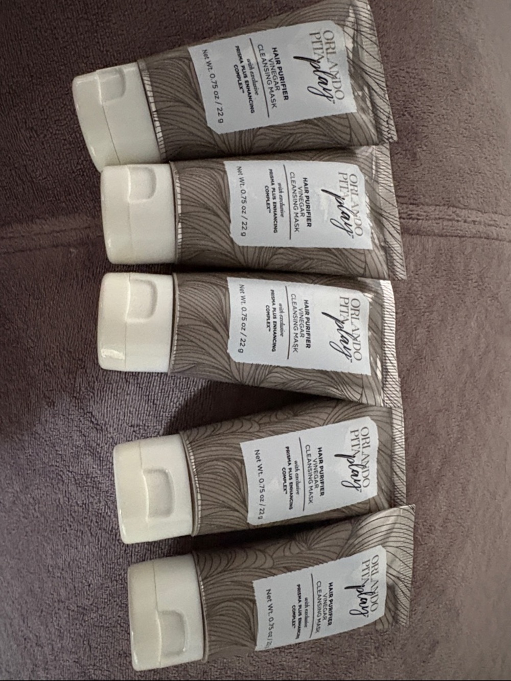 5 NEW Sealed Orlando Pita Play Hair Purifier Vinegar Cleansing Masks